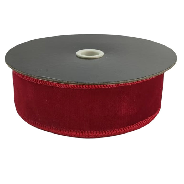 1.5 in Premier Velvet Ribbon - Red