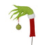 25 in Naughty Arm Pick w/Ornament - Red/Green