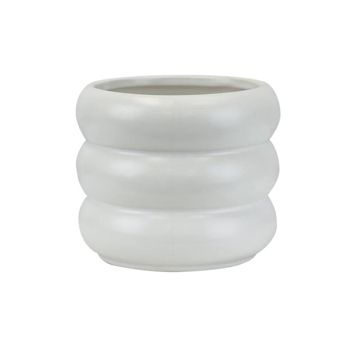 4.75 X 5.5 in Wava Planter- White