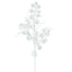 29 in Glitter Grass Leaf Spray - White