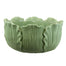 9 in Leaf Ceramic Bowl - Green