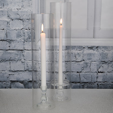 18" Glass Candle Lantern