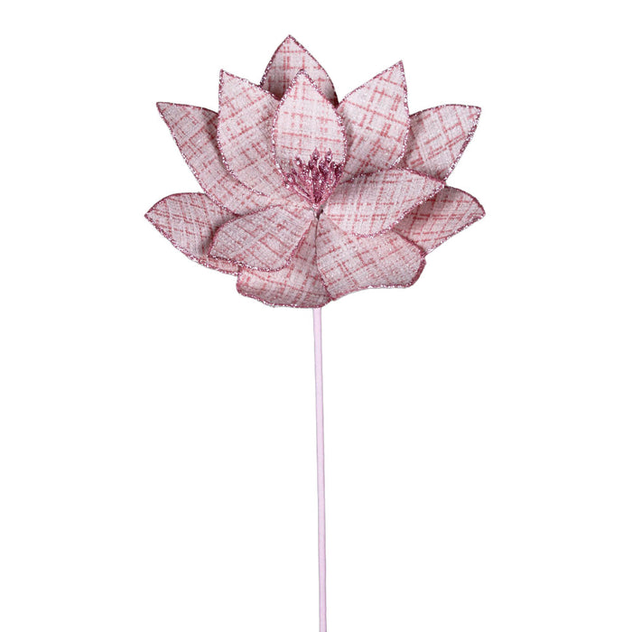 20 in Poinsettia Stem - Pink