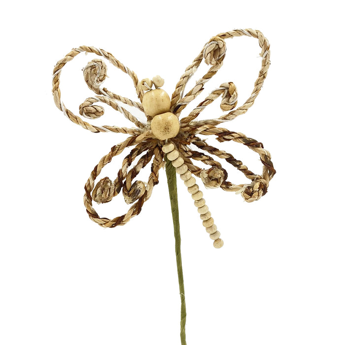 3" Wired Cord/Bead Butterfly Pick