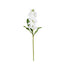 23 in Stock Flower - White