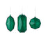 Plastic Jewel Ornament w/Hanger - Emerald