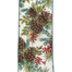 2.5 in Pines w/Cones Ribbon - Natural/White