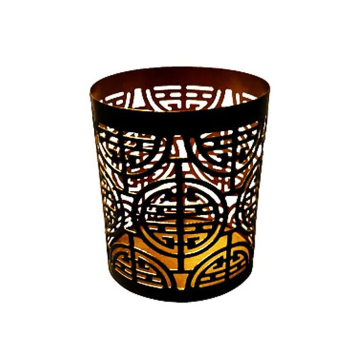 4 in Windsor Cylinder - Black & Gold
