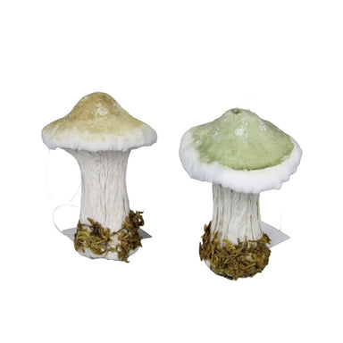 3.9 in Mushroom Ornament - Natural