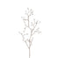 Metallic Branch w/Pearls Spray - Silver/White