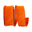 #9 Dupion Flame Wired Edge Ribbon - Tangerine