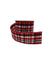 Wool Plaid Ribbon - Red/Black