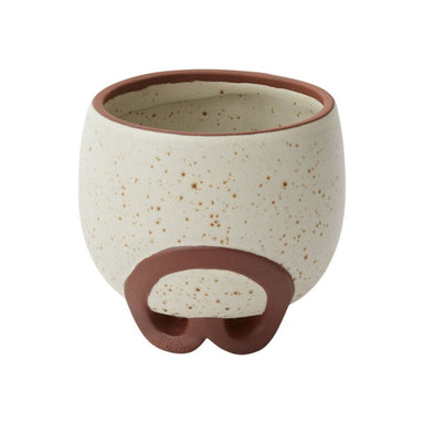 5.25 in Omni Footed Pot - Terracotta