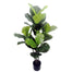 4 ft UV Real Touch Fiddle Leaf Fig Tree - Green