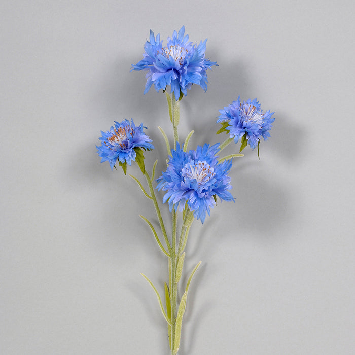 24" Cornflower Spray - Light Blue