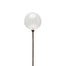 80 Mm Plastic Ball on 18" Pick - Clear Iridescent Frost