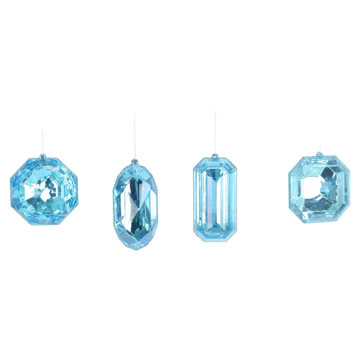 4 - 5 in Jewel Ornament - Aqua