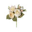 12 in Dahlia, Rose, Peony Bouquet - Cream