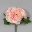 11"L Polyester Peony Bundle - Peach