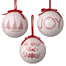 Ball Ornaments - Red/White