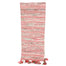 Chunk Yarn Square End Table Runner - Red/Green/Ivory