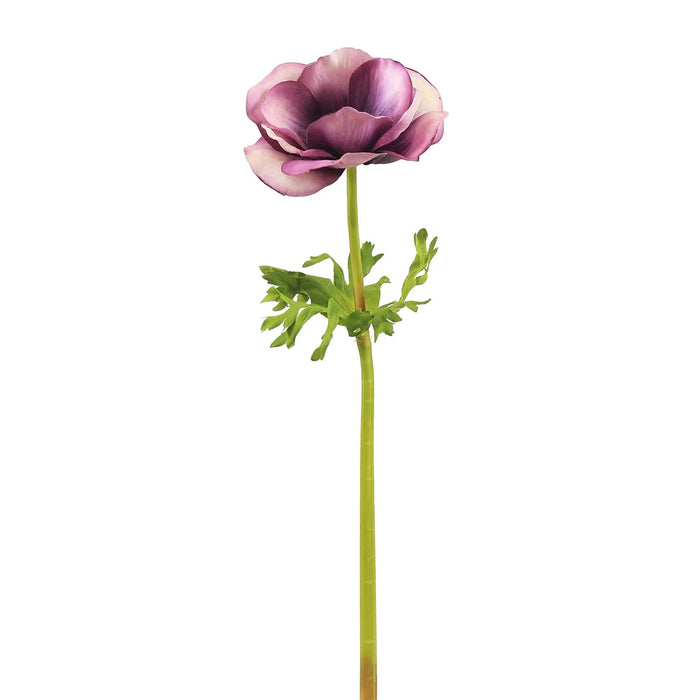 17.5" Poppy Anemone - Eggplant