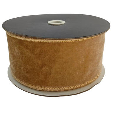 2.5 in Premier Velvet Ribbon - Gold