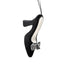 10 1/2 in Velvet High Heel Shoe Ornament w/Bow & Hanger - Black