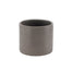 4 1/2" Ceramic Textured Cylinder Pot - Grey
