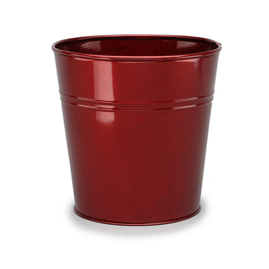 Shiny Red Watertight Metal Pot