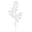 29 in Glitter Grass Leaf Spray - White