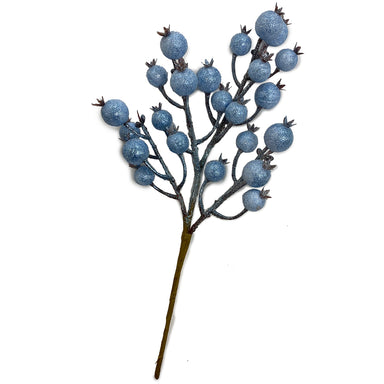 14" Glitter Berry Pick - Ice Blue