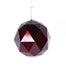 6" Hexagon Ornament - Burgundy