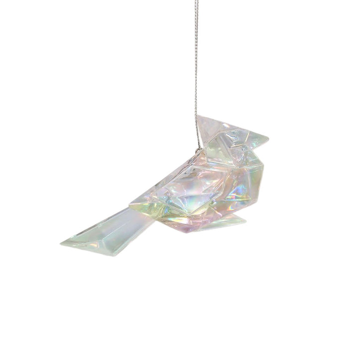 5" Acrylic Iridescent Cardinal Ornament