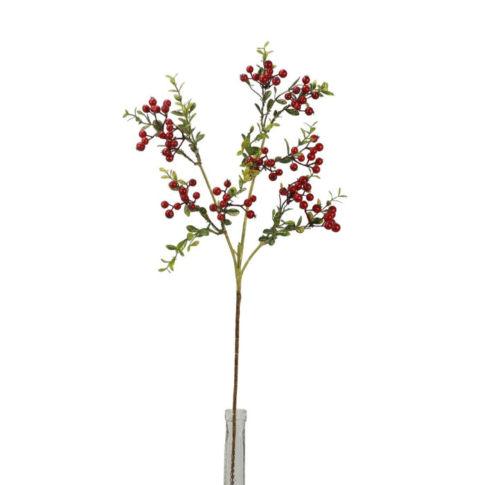 28 in Boxwood Berry Spray - Red/Green/Gold