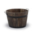 Small Wooden Tub With Metal Bands & Ear