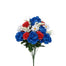 23" Peony/Rose/Daisy Bush - Red/White/Blue