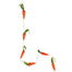 Carrot Garland 5 Ft Orange Green