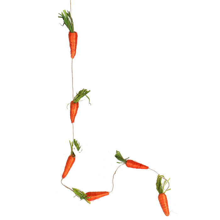 Carrot Garland 5 Ft Orange Green