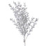 22 in Glitter Boxwood Spray - White