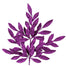 23" Bayleaf Glitter Spray - Purple