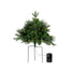 18 in Vinyl Porch Pot Tree w/Lights - Green
