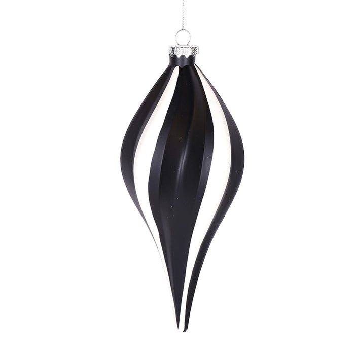 Drop Ornament - Black/White