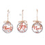 4.25" Joy Noel Peace Ornament - Natural/Red