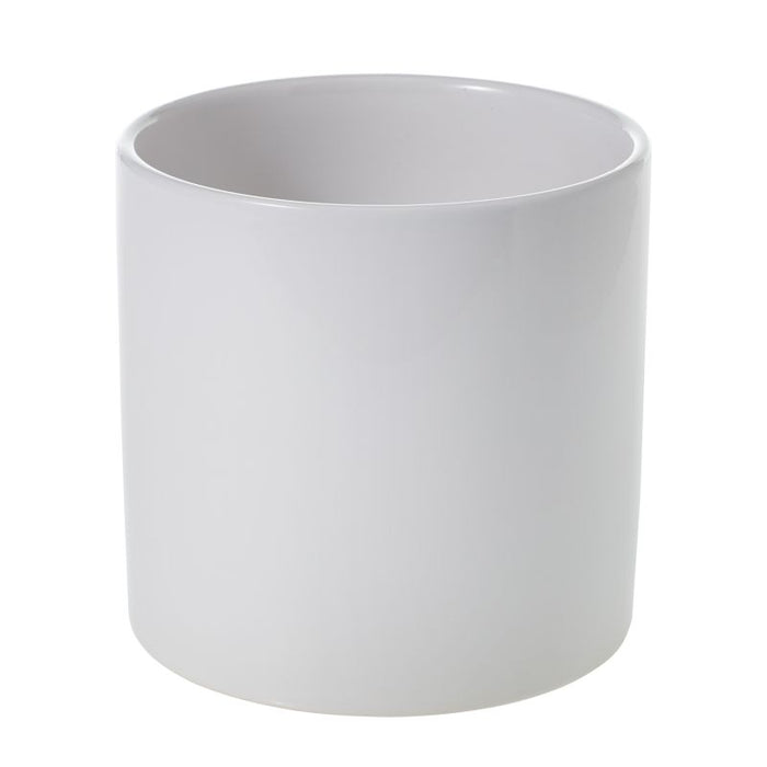 6.5 in Cercle Pot - Shiny White