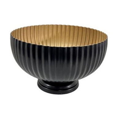 8 in Windsor Bowl - Black & Gold