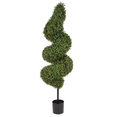 60" Boxwood Spiral Tree - Green