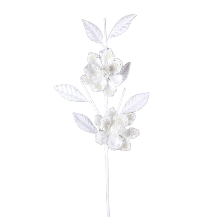 30 in Magnolia Jewel Stem - White