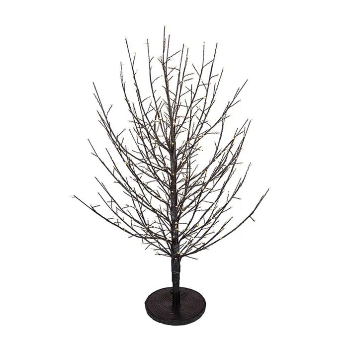 3' Pre-Lit LED Dark Brown Twig Tree