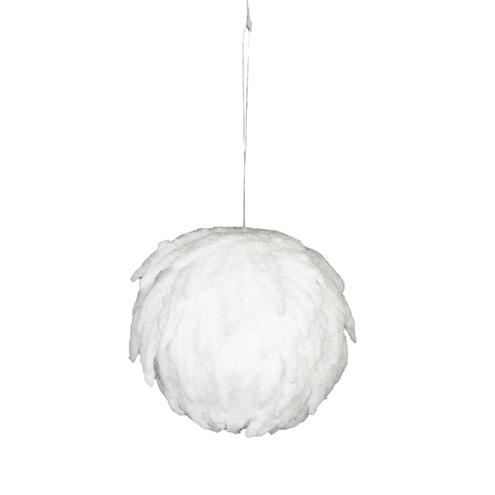 Snow Ball Ornament - White